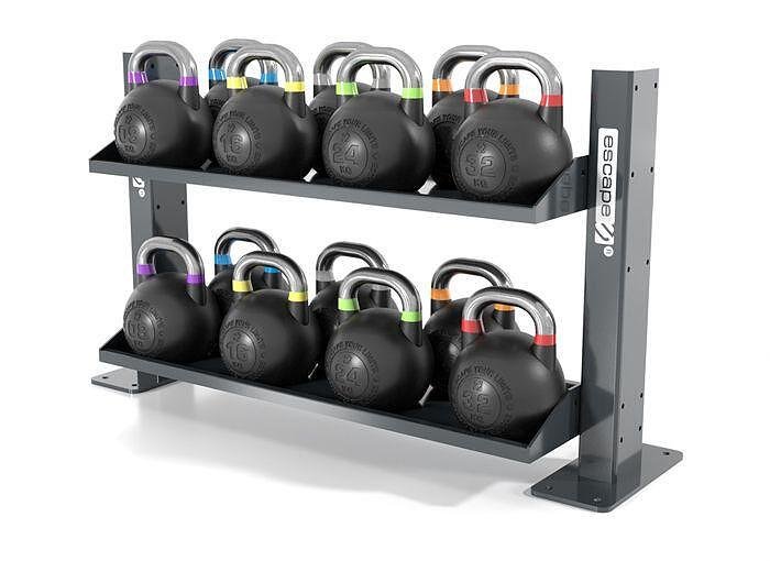 Competition Kettlebell Set with Octagon Rack